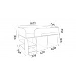 АСТРА 9 V3 детская кровать-чердак