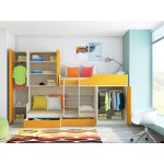 ЛЕО Кровать детская 2-х ярусная с диваном