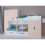 ЛЕО Кровать детская 2-х ярусная с диваном