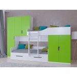 ЛЕО Кровать детская 2-х ярусная с диваном