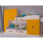 ЛЕО Кровать детская 2-х ярусная с диваном