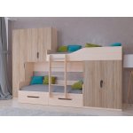 ЛЕО Кровать детская 2-х ярусная с диваном