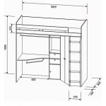 АСТРА Кровать-чердак детский (левая/правая)
