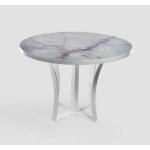 ЭЛЕГАНТ Стол обеденный круглый 1,1 (стекло)