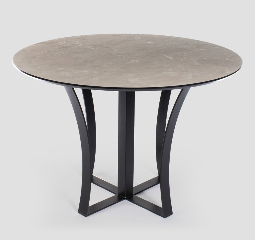 ЭЛЕГАНТ Стол обеденный круглый 1,1 (МДФ+пластик)