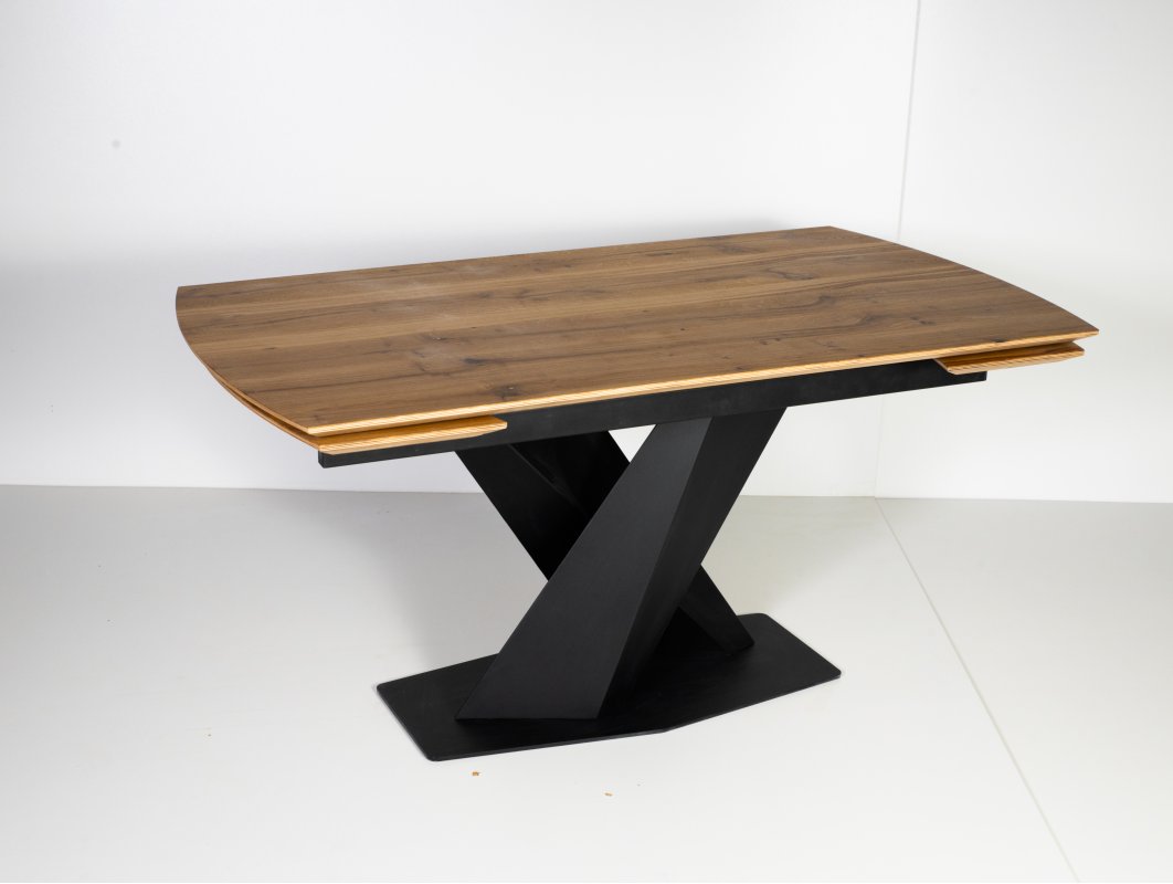 МИЛАН Стол обеденный 1,6-1,9-2,2 (шпон дуба)