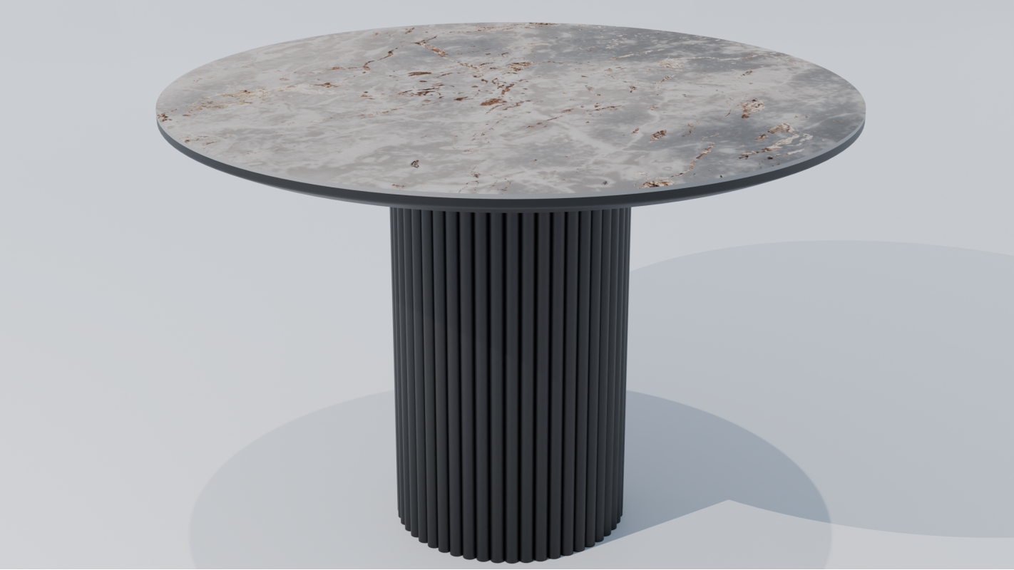 ГАУДИ Стол  круглый 0,85 (керамогранит)