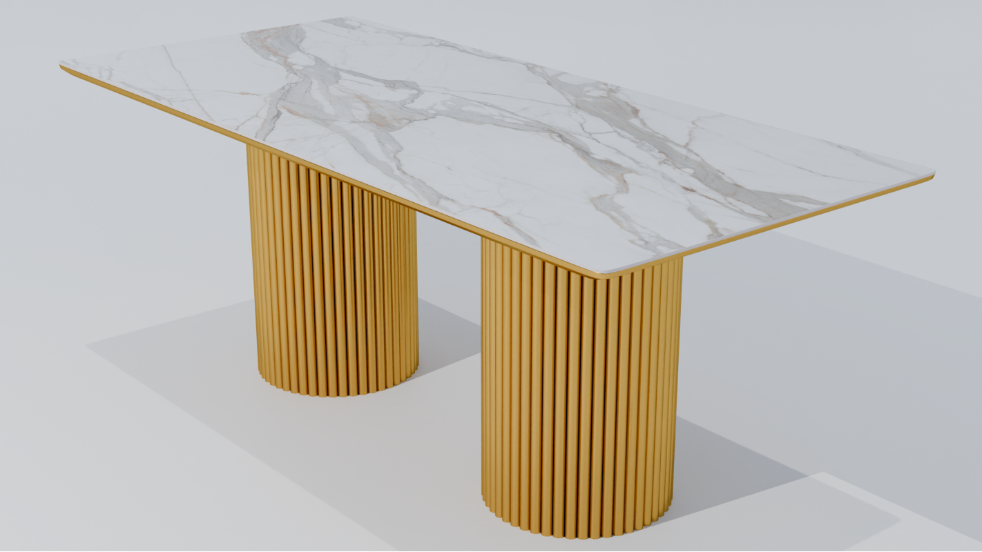 НАОМИ золото Стол 2,0 (керамогранит)