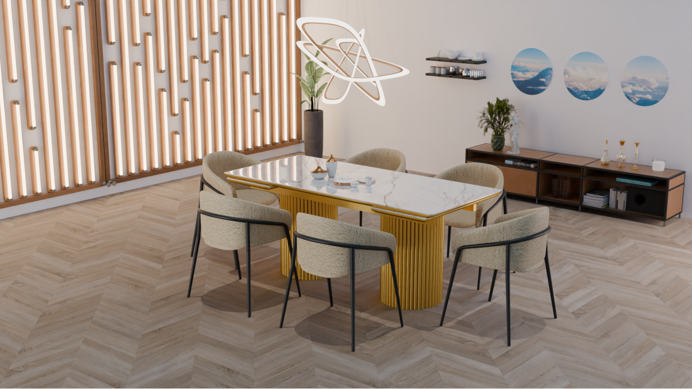 НАОМИ золото Стол 2,0-2,6 (керамогранит)