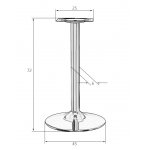 Подстолье обеденное DOBRIN ALAN GREY-BEIGE