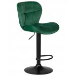 Стул барный DOBRIN BARNY BLACK (зеленый велюр (MJ9-88))