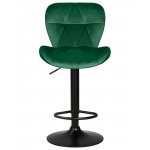 Стул барный DOBRIN BARNY BLACK (зеленый велюр (MJ9-88))