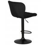 Стул барный DOBRIN BARNY BLACK (черный велюр (MJ9-101))