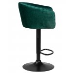Стул барный DOBRIN DARCY BLACK (зеленый велюр (1922-9))