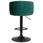 Стул барный DOBRIN DARCY BLACK (зеленый велюр (1922-9))
