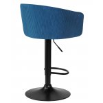 Стул барный DOBRIN DARCY BLACK (синий велюр (1922-20))
