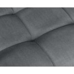 Стул барный DOBRIN KRUGER ARM BLACK (серый велюр (MJ9-75))