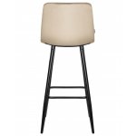 Стул барный DOBRIN NICOLE (черные матовые ножки, мокко велюр (108-104))