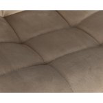 Стул барный DOBRIN NICOLE (черные матовые ножки, мокко велюр (108-104))