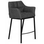 Стул полубарный DOBRIN LUCAS COUNTER (серая ткань (F-22))