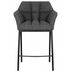 Стул полубарный DOBRIN LUCAS COUNTER (серая ткань (F-22))
