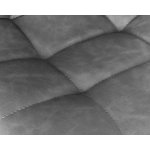 Стул полубарный DOBRIN OLIVIA (черные матовые ножки, серая антрацитовая винтажная экокожа (RU-08))