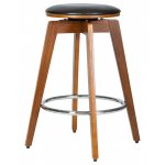 Табурет полубарный DOBRIN TOM'66 (цвет черный глянец PU ABD 002)