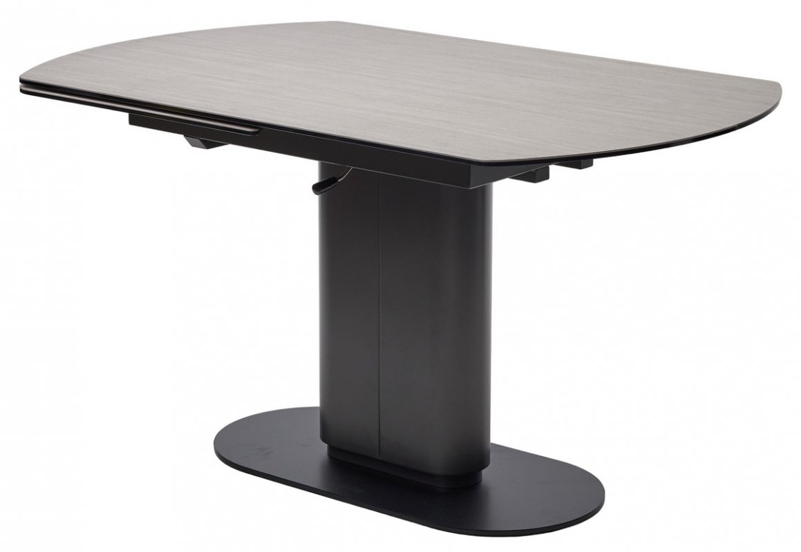 Стол KAI 140 TL-110 поворотная система раскладки, испанская керамика / Темно-серый / Черный, ®DISAUR