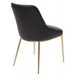 Стул ABRIOLA Black Ti-25, PU / бронзовый, ®DISAUR