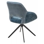 Стул BERRIES 360 град. Синий Loris-37, велюр/ темно-синий 7525-56, велюр/ черный каркас, DISAUR
