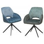 Стул BERRIES 360 град., Зеленый Loris-39, велюр/темно-зеленый 7525-156, велюр/ черный каркас, DISAUR