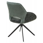 Стул BERRIES 360 град., Зеленый Loris-39, велюр/темно-зеленый 7525-156, велюр/ черный каркас, DISAUR