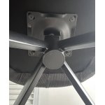 Стул TORNADO 360 град. Серый Brego-07, ткань/ темно-серый Modern-454, велюр/ черный каркас, DISAUR