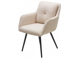 Стул VALLEYS Бежевый Lake-110, ткань / черный каркас / Товарный знак DISAUR