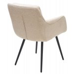 Стул VALLEYS Бежевый Lake-110, ткань / черный каркас / Товарный знак DISAUR