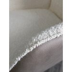 Стул VOLCANO Белый Wales-101, ткань / светло-бежевый Maison 09, экокожа/  черный каркас, DISAUR