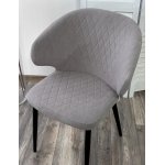 Стул ХИЛТОН, цвет B22 Серый, велюр / черный каркас М-City