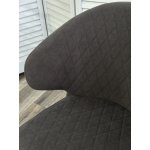 Стул ХИЛТОН, цвет B28 Темно-серый, велюр / черный каркас М-City