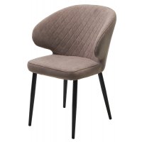 Стул ХИЛТОН, цвет B5 Капучино, велюр / черный каркас М-City