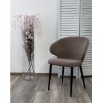 Стул ХИЛТОН, цвет B5 Капучино, велюр / черный каркас М-City