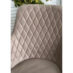 Стул HERMAN 360 град. ЛАТТЕ #25, велюр / белый каркас М-City