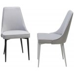 Стул NEPAL-P СВЕТЛО-СЕРЫЙ BM-4, велюр/ черный каркас М-City