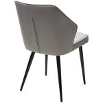 Стул SEATTLE-V СВЕТЛО-СЕРЫЙ BM-4, велюр / черный каркас М-City