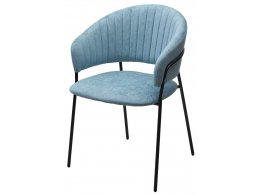 Стул ГЕММА, цвет RAIN 7 breeze, велюр / черный каркас М-City