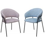 Стул ГЕММА, цвет RAIN 10 lavanda, велюр / черный каркас М-City