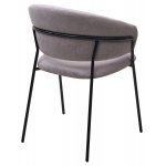 Стул ГЕММА, цвет RAIN 10 lavanda, велюр / черный каркас М-City