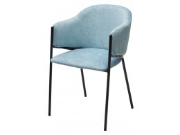 Стул ДИЛЛ, цвет RAIN 7 бриз, велюр / черный каркас М-City