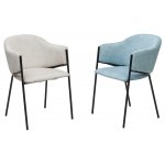 Стул ДИЛЛ, цвет RAIN 7 бриз, велюр / черный каркас М-City