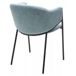 Стул ДИЛЛ, цвет RAIN 7 бриз, велюр / черный каркас М-City