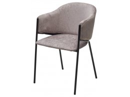 Стул ДИЛЛ, цвет RAIN 11 капучино, велюр / черный каркас М-City